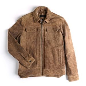 Vintage look Travis Leather Jacket - John Varvatos